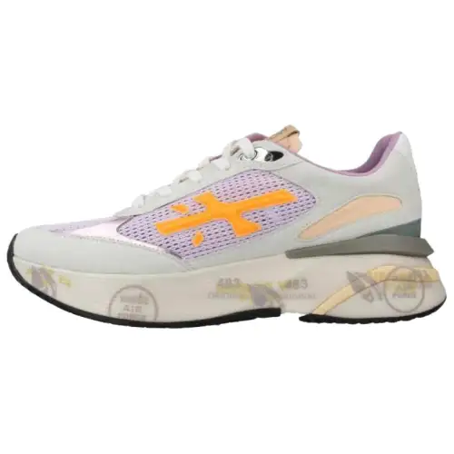 PREMIATA Slip Resistant Low top Casual Shoes Women's Light Purple