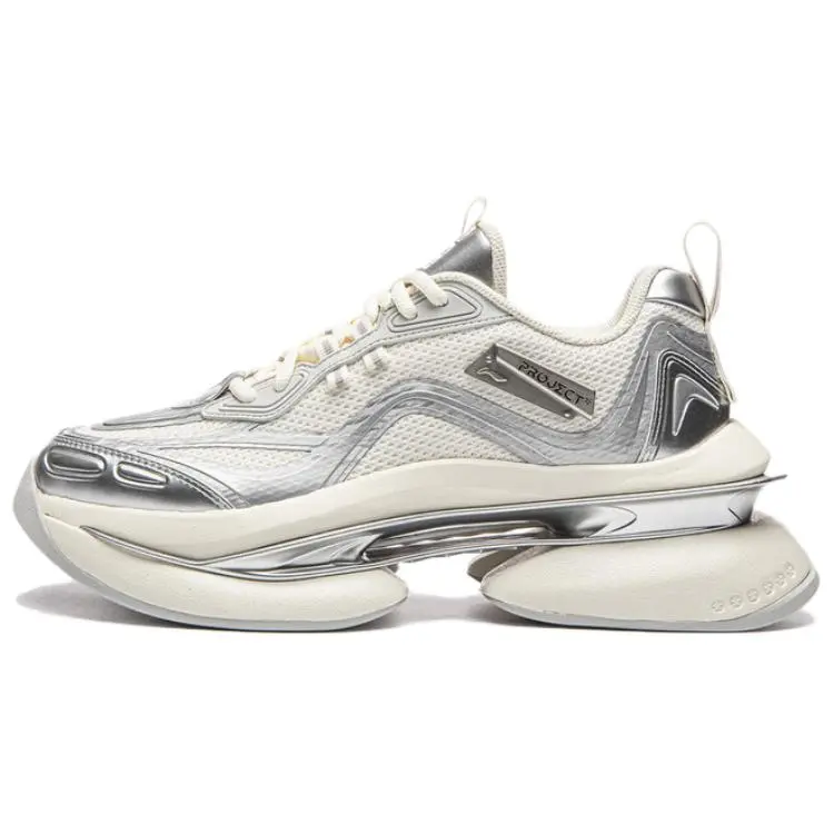 Li Ning Spiritual Void Abrasion Resistant Breathable Abrasion Resistant Breathable Low top Chunky Sneakers Women's
