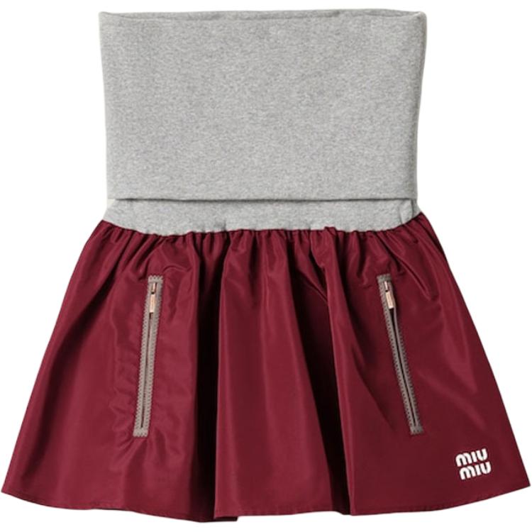 Женская юбка MIU MIU MIU SS26 (синяя)
