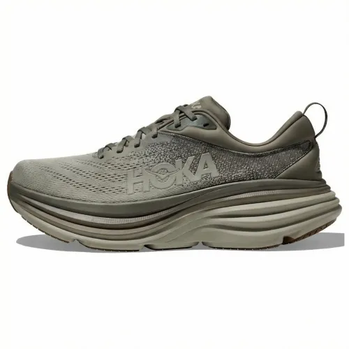 HOKA ONE ONE Bondi 8 Cushioning Slip Resistant Low top Casual Shoes Men's Army Green