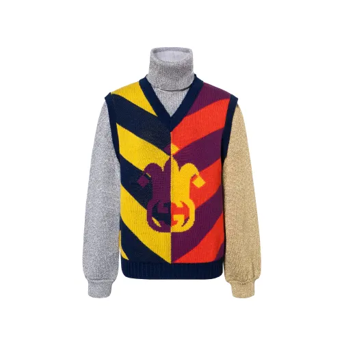 GUCCI Striped Jacquard Knitted Sweater