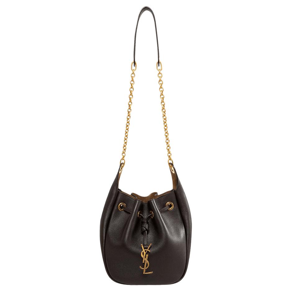 Женская сумка SAINT SAINT LAURENT YSL PARIS (темно-коричневая)
