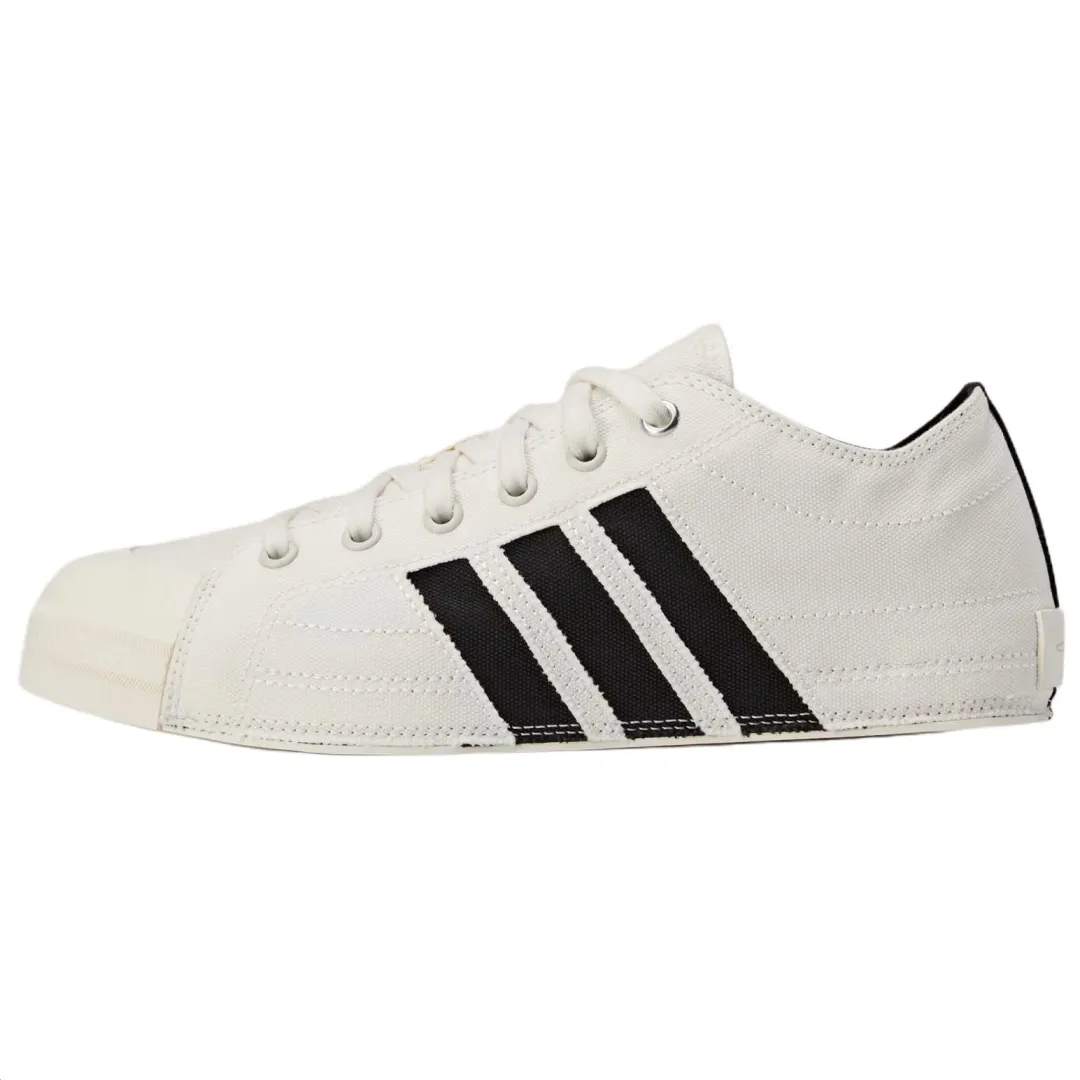 Y-3 Nizza Lo Round Toe Lace-Up Sneakers