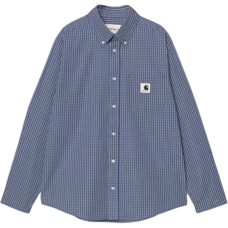 Женская рубашка Carhartt WIP Groff (бордовая в клетку)
