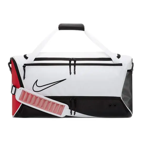 Nike Elite Basketball Duffel Bag Travel Bags White/Red