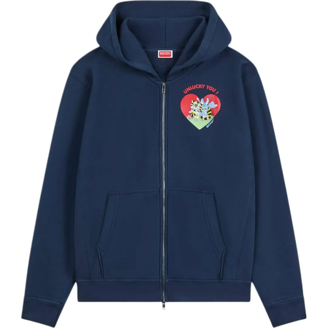 Kenzo Cartoon Zip Up Hoodie