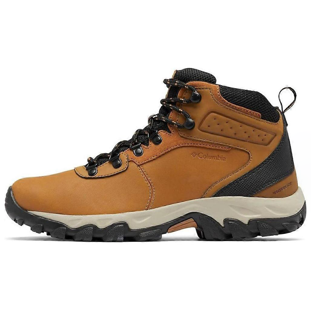 Columbia Hiking Slip Resistant Abrasion Resistant Mid top Hiking Shoes Men’s Khaki