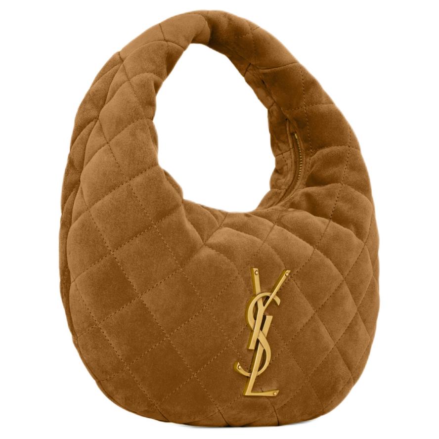 Женская сумка SAINT LAURENT Icarino BABY (коричневая) — фото 2