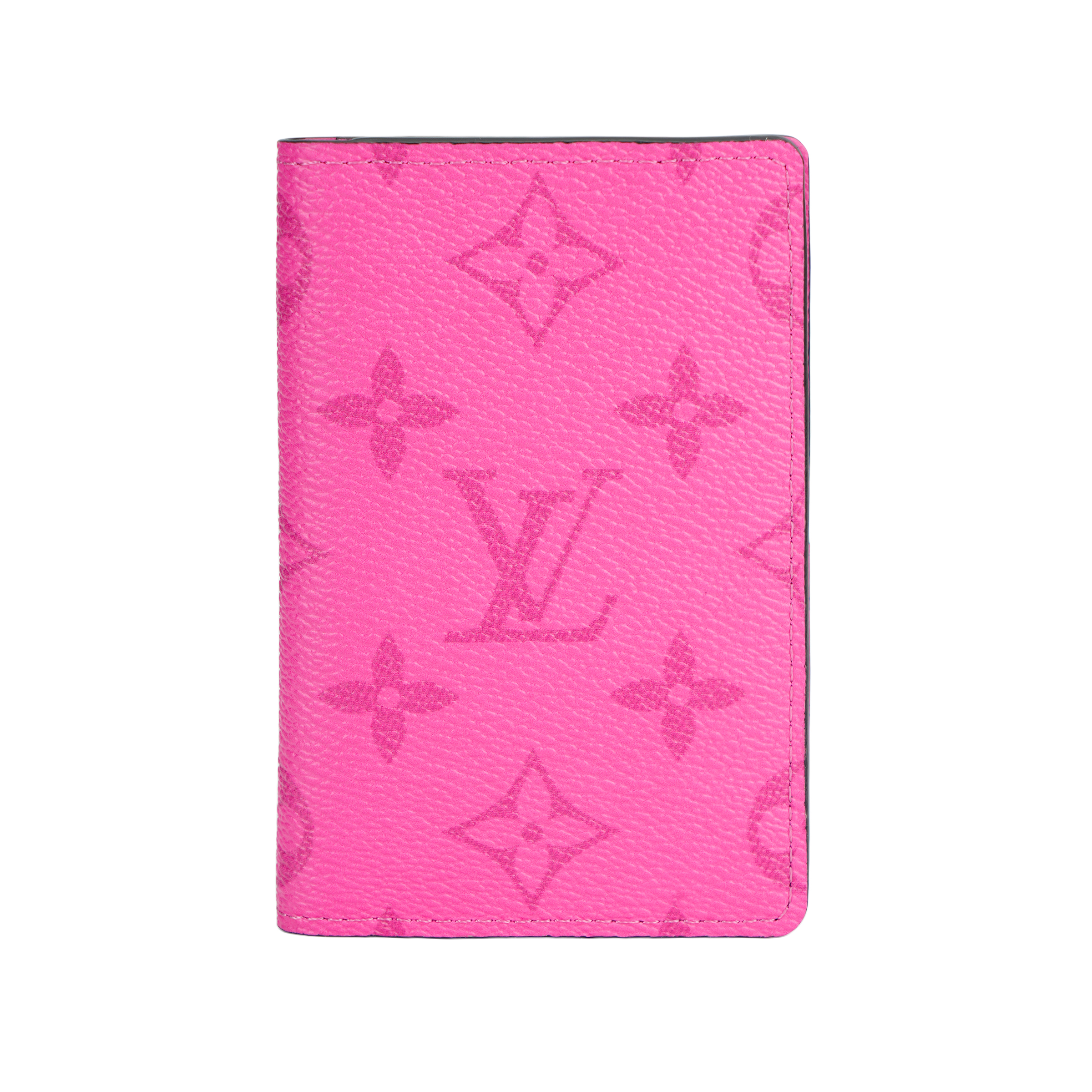 Женский кошелек Louis Vuitton (малиновый) — фото 6