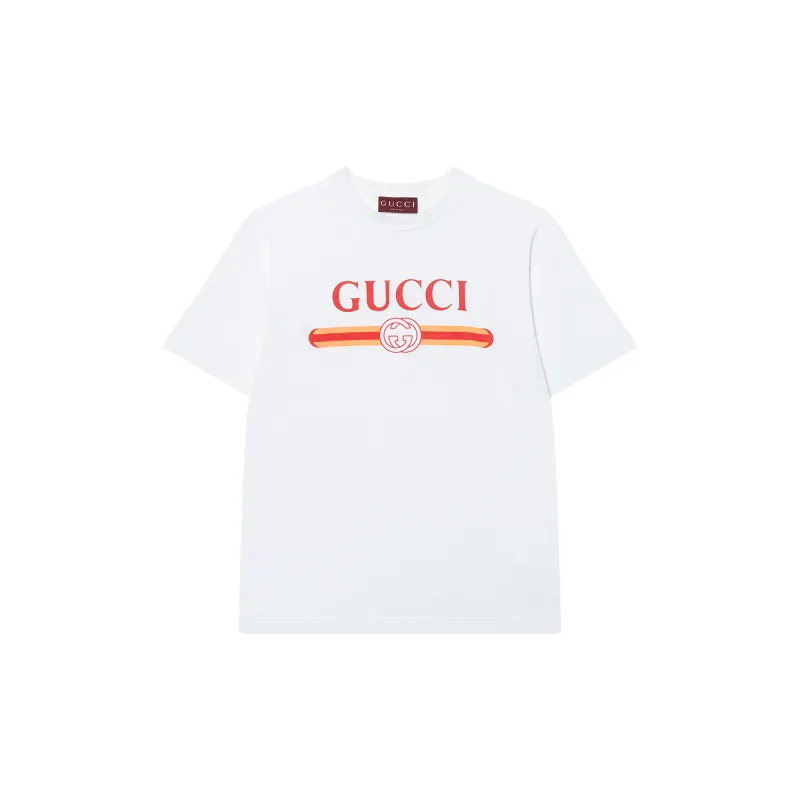 GUCCI Logo Printed Crewneck T-Shirt