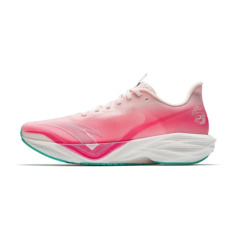 Anta Mach 6 Low top Casual Training Long Distance Running Shoes Men's Pollen Pink/Radiant Pink/Papyrus White