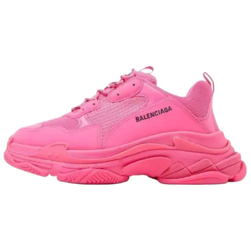 Balenciaga Triple S Low top Casual Shoes Men's Pink