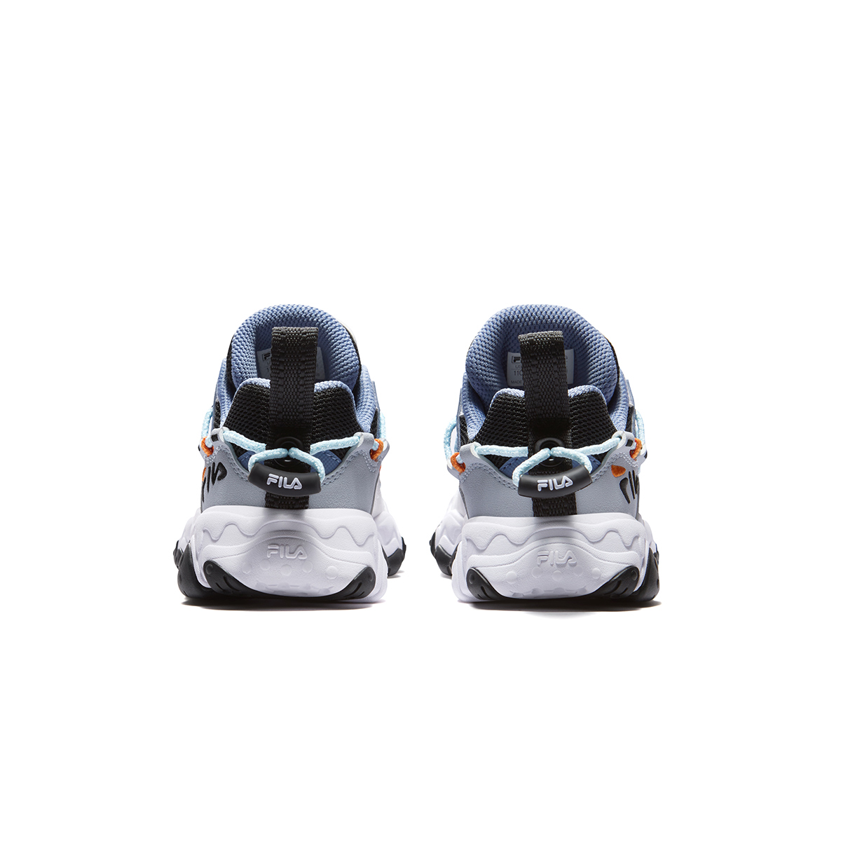 Детские кроссовки Fila KIDSHeritage-FHT FLUID 5 (черно-серые) — 黑/黎明灰 — фото 4