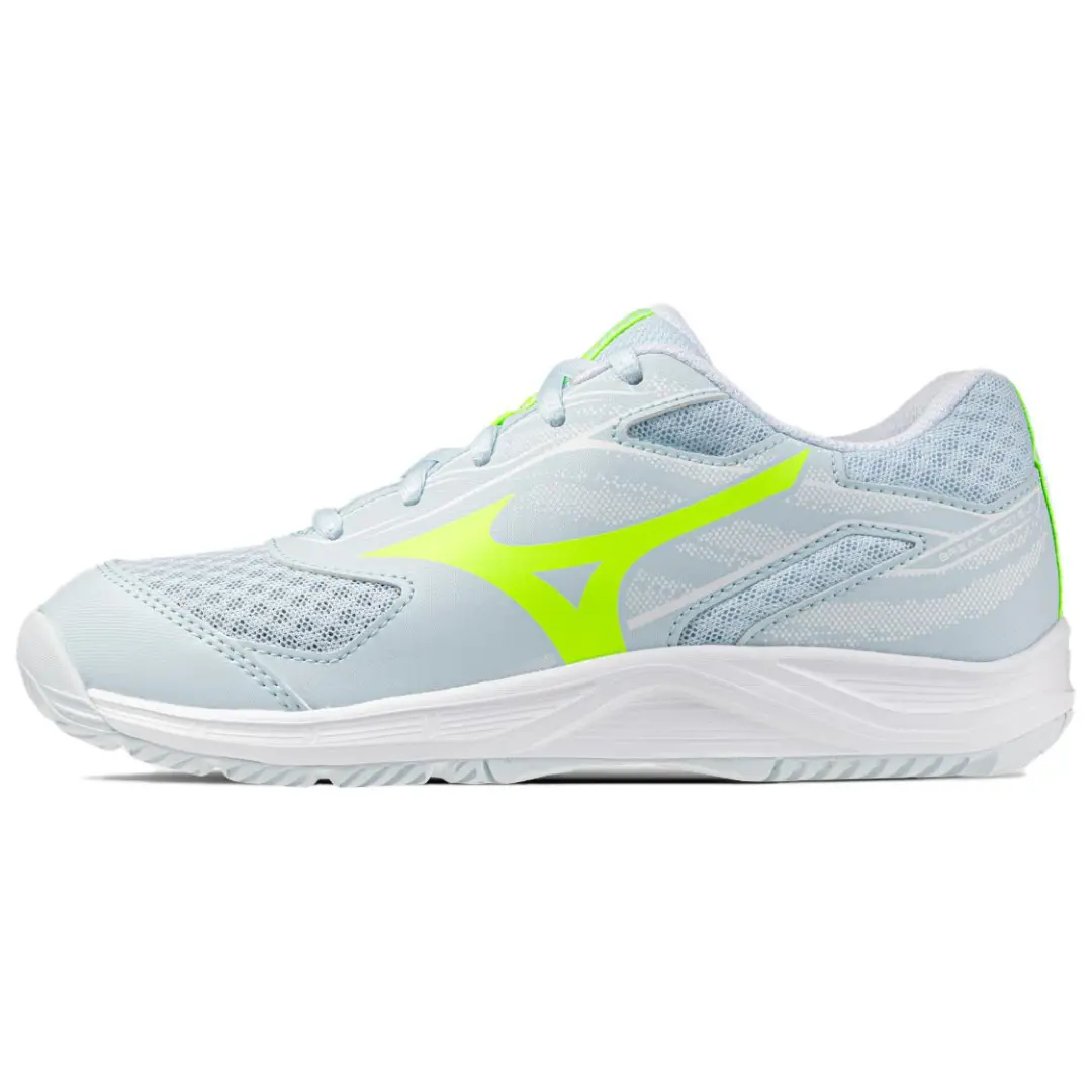 Mizuno BREAK SHOT 5 Jr.AC Low top Tennis Shoes Unisex Aqua Blue/Yellow