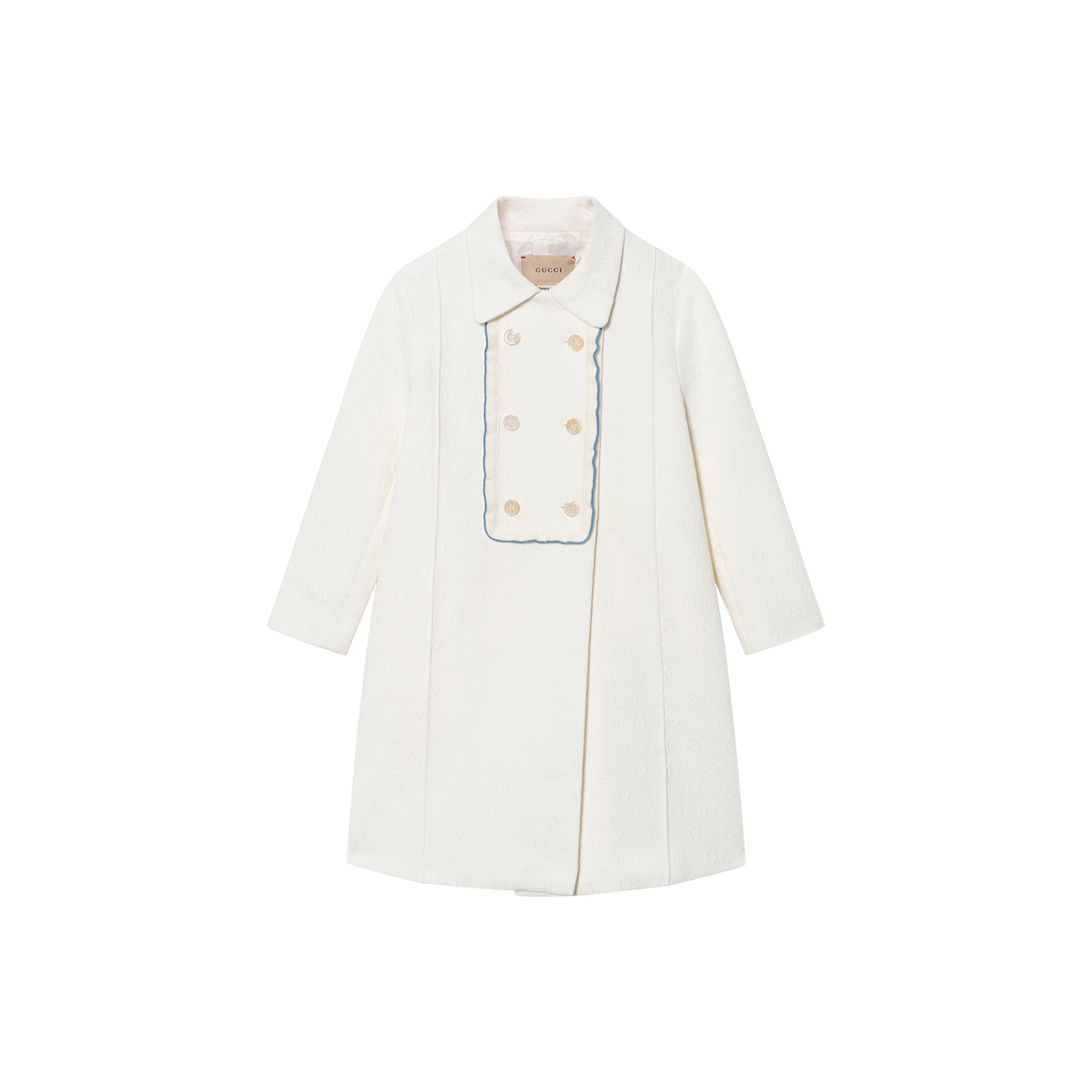 Пальто Gucci Double-Breasted Coat (белое)