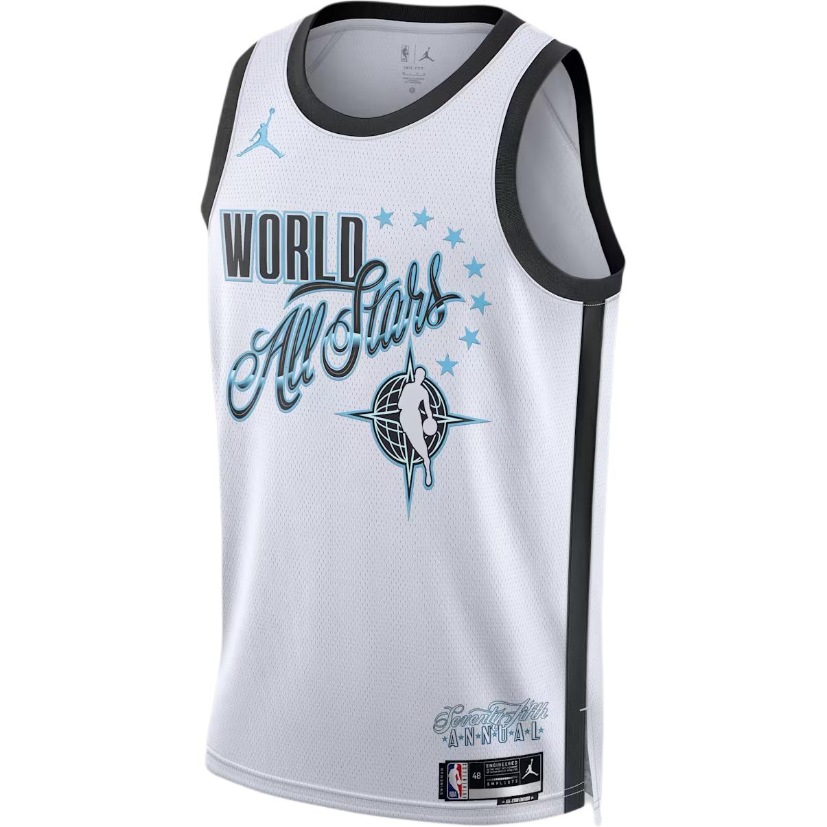 Jordan NBA ALL-STAR Victor Wembanyama 2026 Swingman Victor Wembanyama No. 1 quick-drying round neck pullover sleeveless basketball vest for men