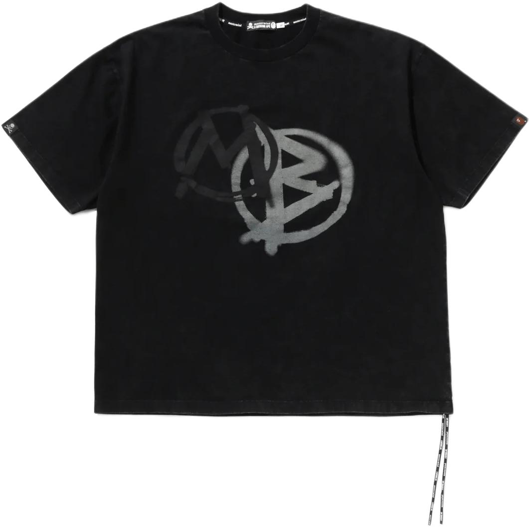 Мужская футболка A BATHING APE × mastermind JAPAN (черная)