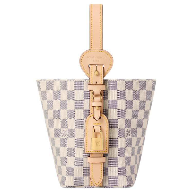 Женская сумка Louis Vuitton All In BB (бело-фиолетовая) — фото 3