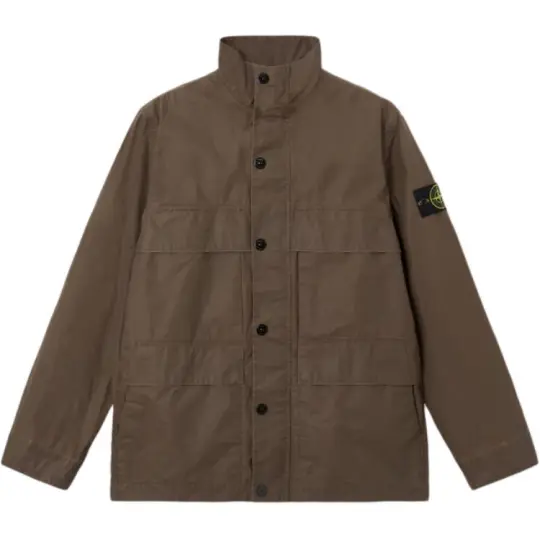 STONE ISLAND Мужская куртка с длинными рукавами и нашивкой в ​​виде значка