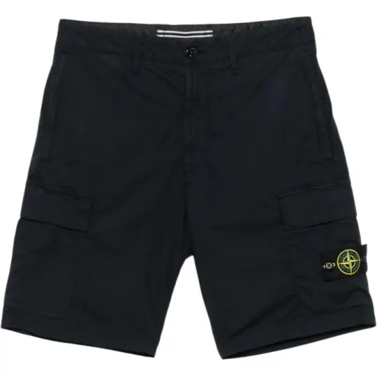 STONE ISLAND Stone Island повседневные шорты на молнии с пятью точками и накладными карманами в мужском стиле
