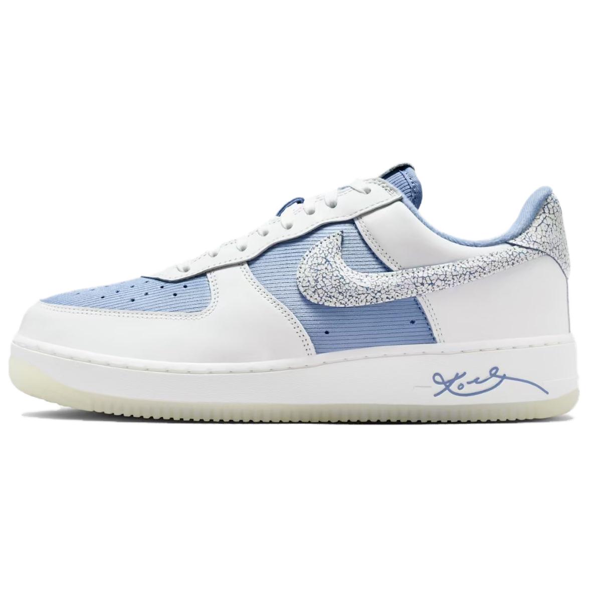 Мужские кроссовки Nike Air Force 1 Protro 'Work Blue and Metallic Gold' Kobe (синие)