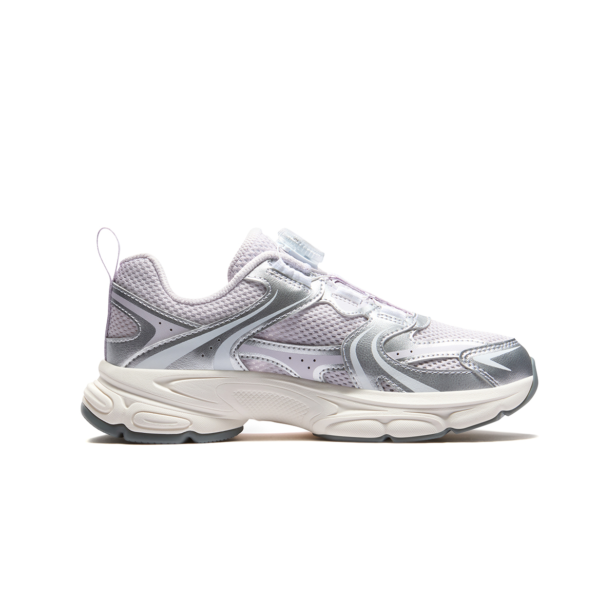 Детские кроссовки Fila KIDSHeritage-FHT 3/PEGASO 3 (бело-розовые) — 黑/太空银/紫 — фото 14