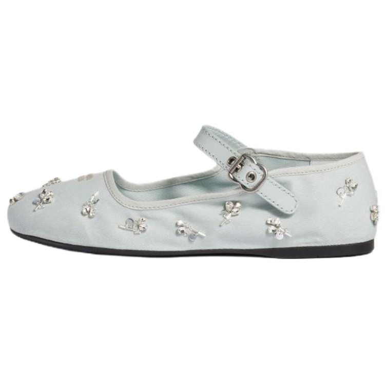 Женские туфли MIU MIU (голубые)