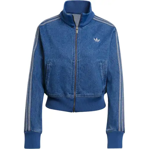 Adidas Women's Adicolor Denim Track Top Indigo Denim