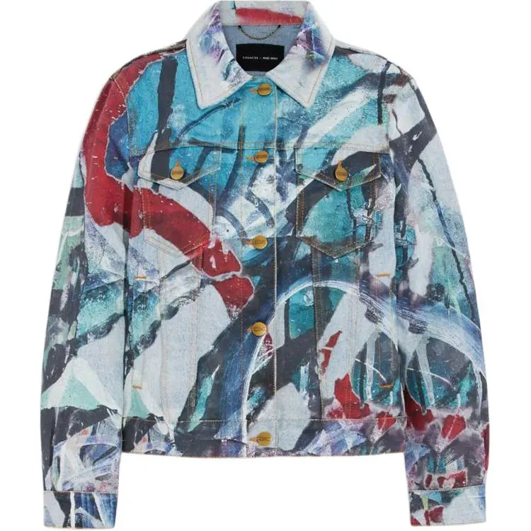 COACH x MINT + SERF Denim Jacket Women's Multicolor