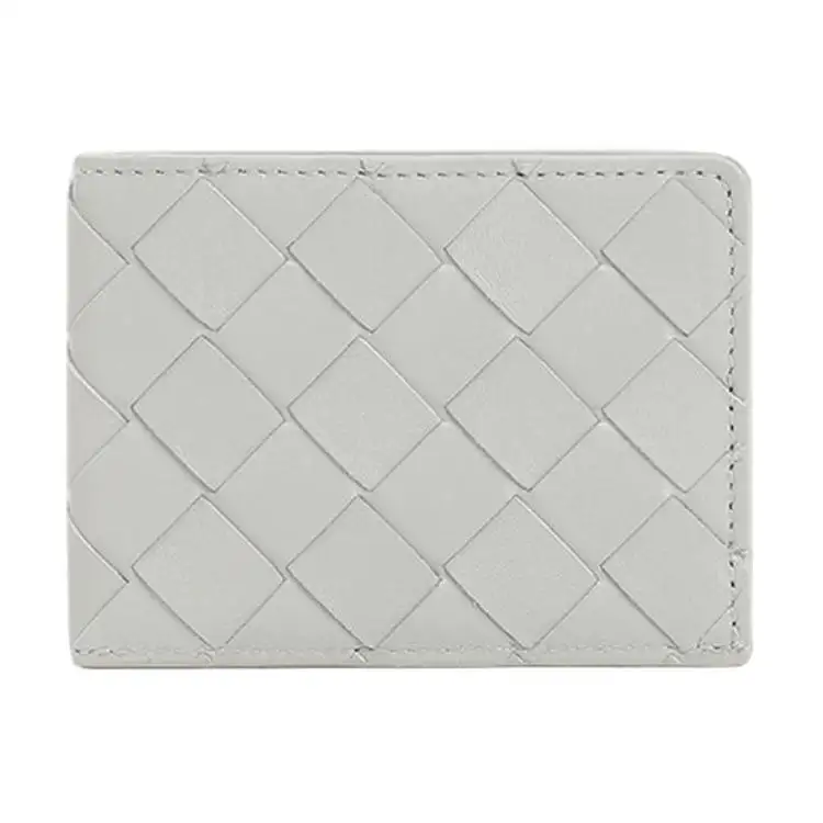 Bottega Veneta Nappa Leather Card Holder Regular Women's Gray