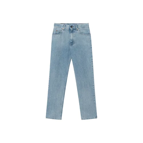 GUCCI Jeans Men's Light Blue Moderate Straight Fit Pants