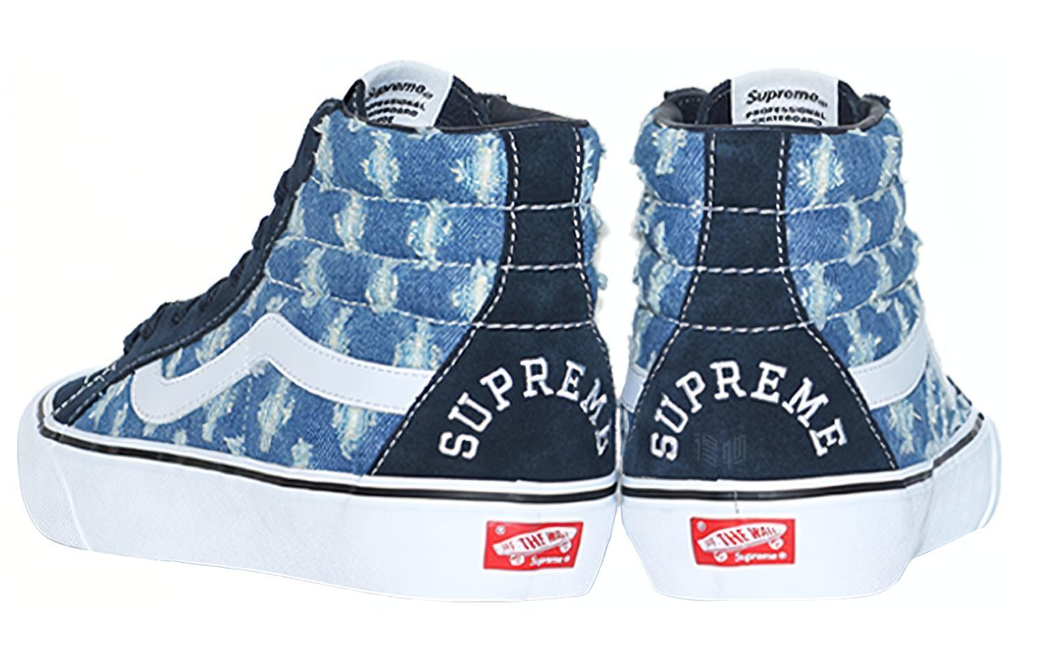Кеды Vans × Supreme SK8 (синие) — фото 4