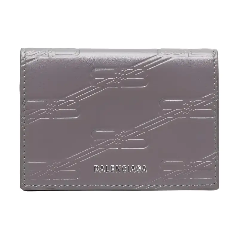Balenciaga Calfskin Wallet Men's Taupe