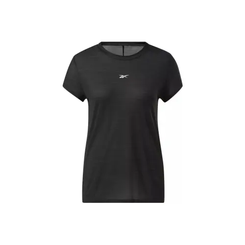 Reebok Drop Shoulder Sleeve T Shirt Women's Black