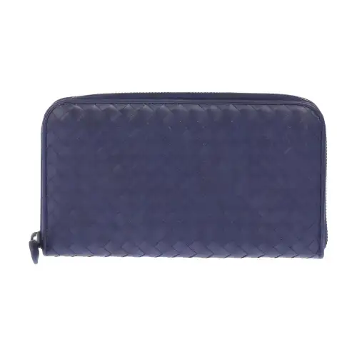 Bottega Veneta Calfskin Wallet Men's Blue
