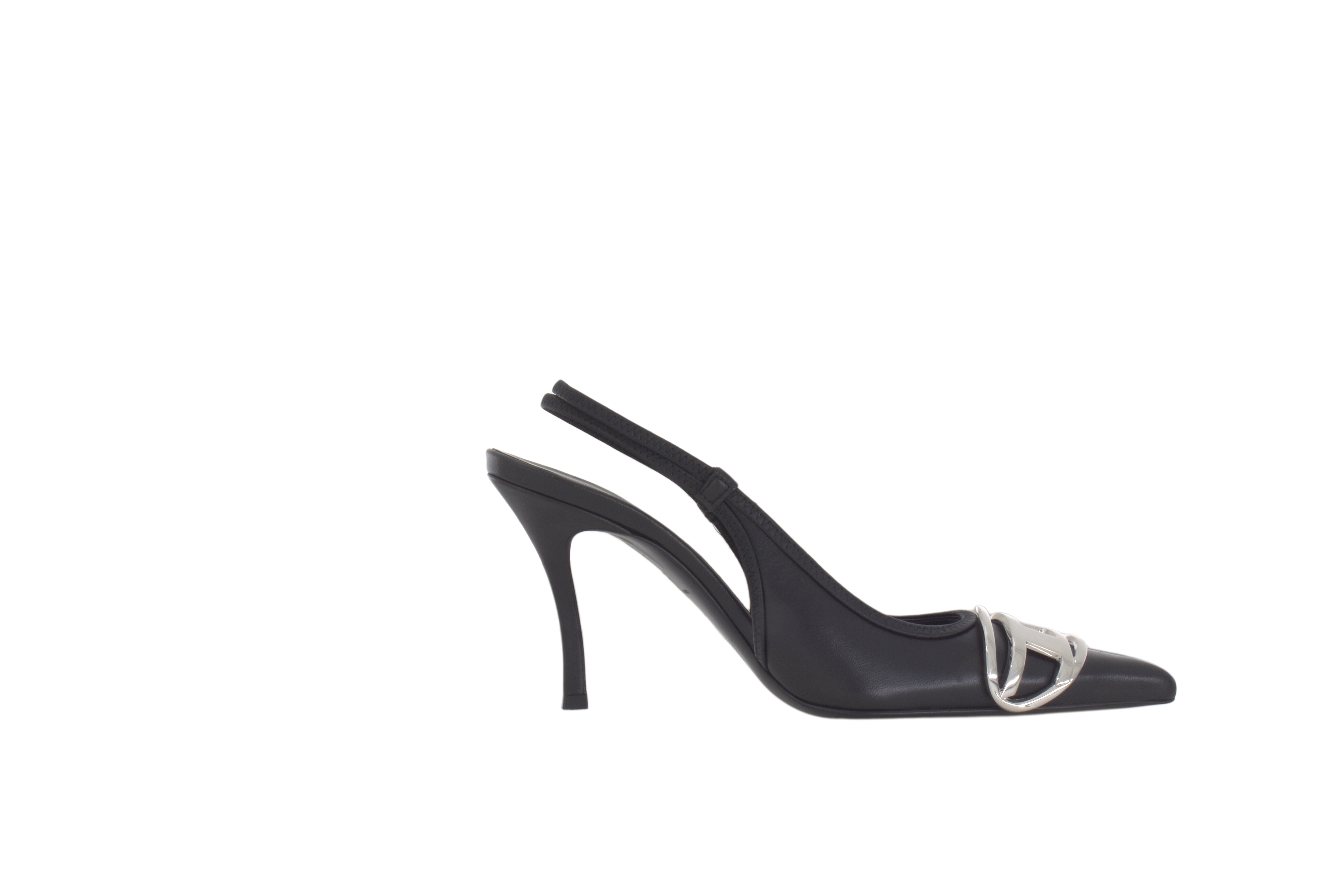 Diesel D-Venus 80mm leather slingback pumps