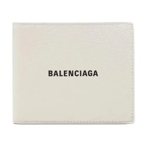 Balenciaga Leather Wallet Men's White