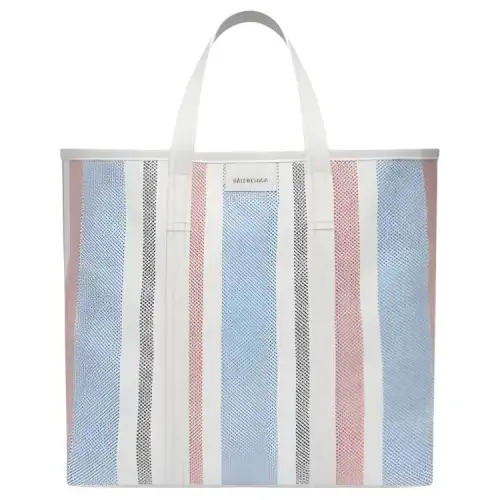 Balenciaga Barbes Nylon Tote Bag, Shopping Bag, Shoulder Bag, Handbag Medium Women's Blue
