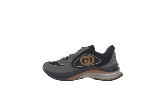 GUCCI RUN Low top Sports Casual Shoes Men's Black