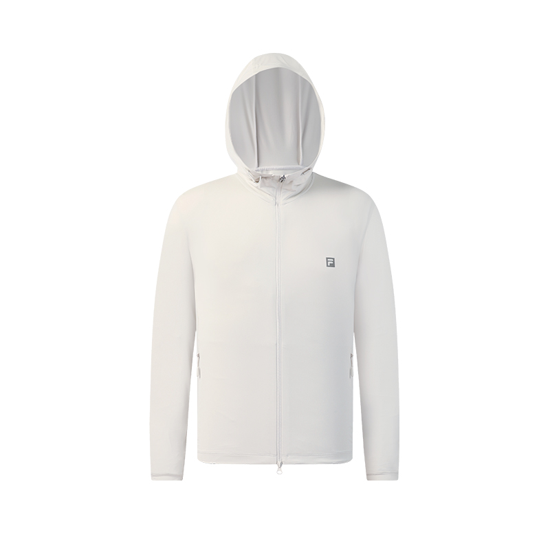 Мужская толстовка Fila A51M621501F-BG (бежевая) — фото 3