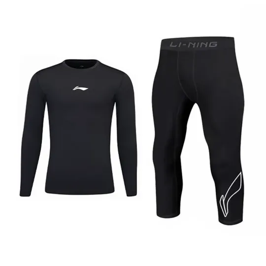 Li Ning Fitness Sets Unisex Crew Neck Moderate