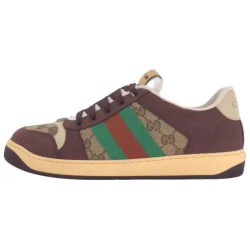 Gucci Screener Sneaker 'Black Dark Brown'