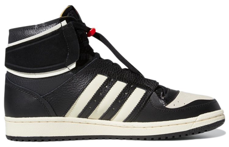 Высокие кеды adidas originals Top ten De (черно-бежевые) — 碳黑/米色 — фото 2