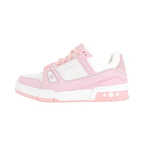 LOUIS VUITTON Trainer Pink White Women's