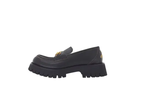 Gucci Wmns Lug Sole Loafer 'Black' Women's