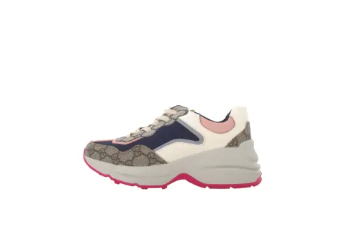 Gucci Wmns Gg Rhyton 'Beige White Pink' Women's