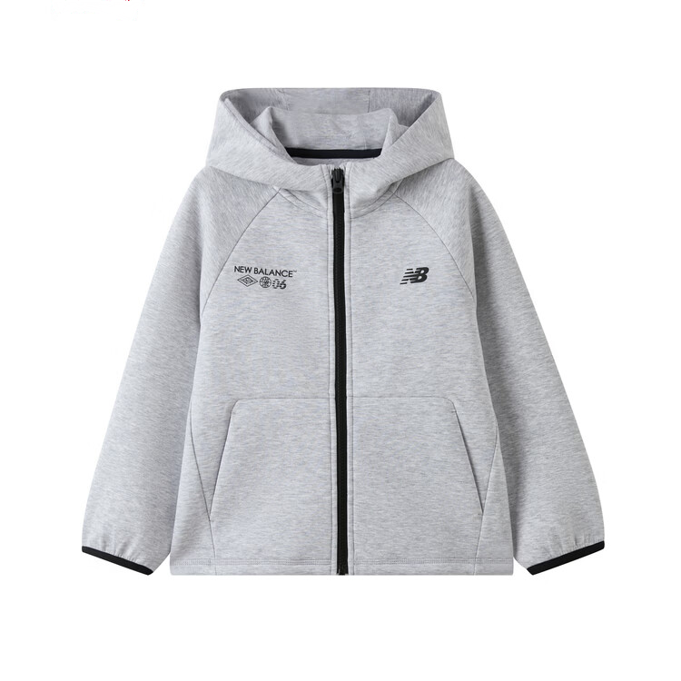 Детская куртка New Balance SS26 (черно-серая)