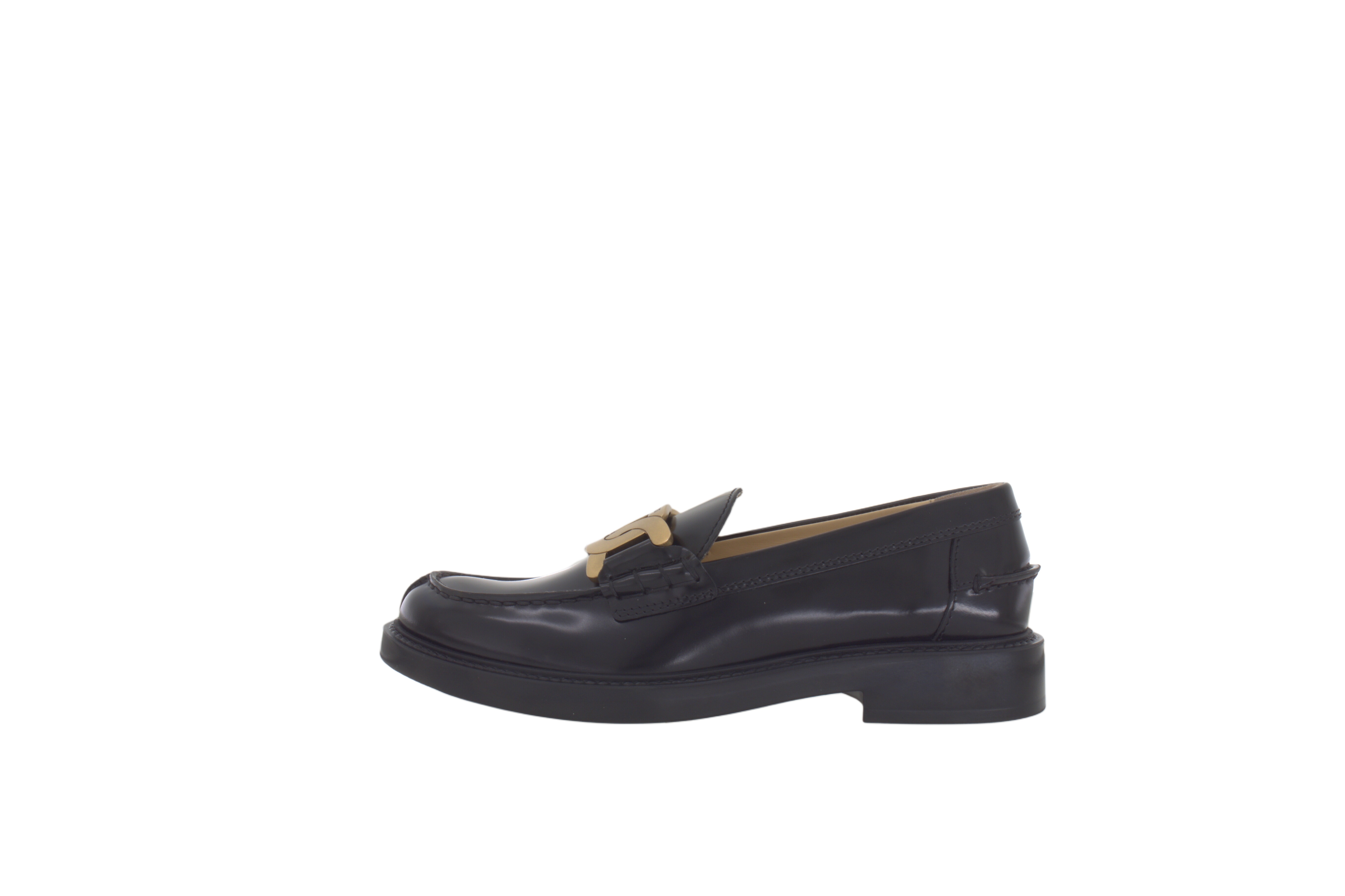 TOD'S Kate Leather Vintage Loafers Women's Black