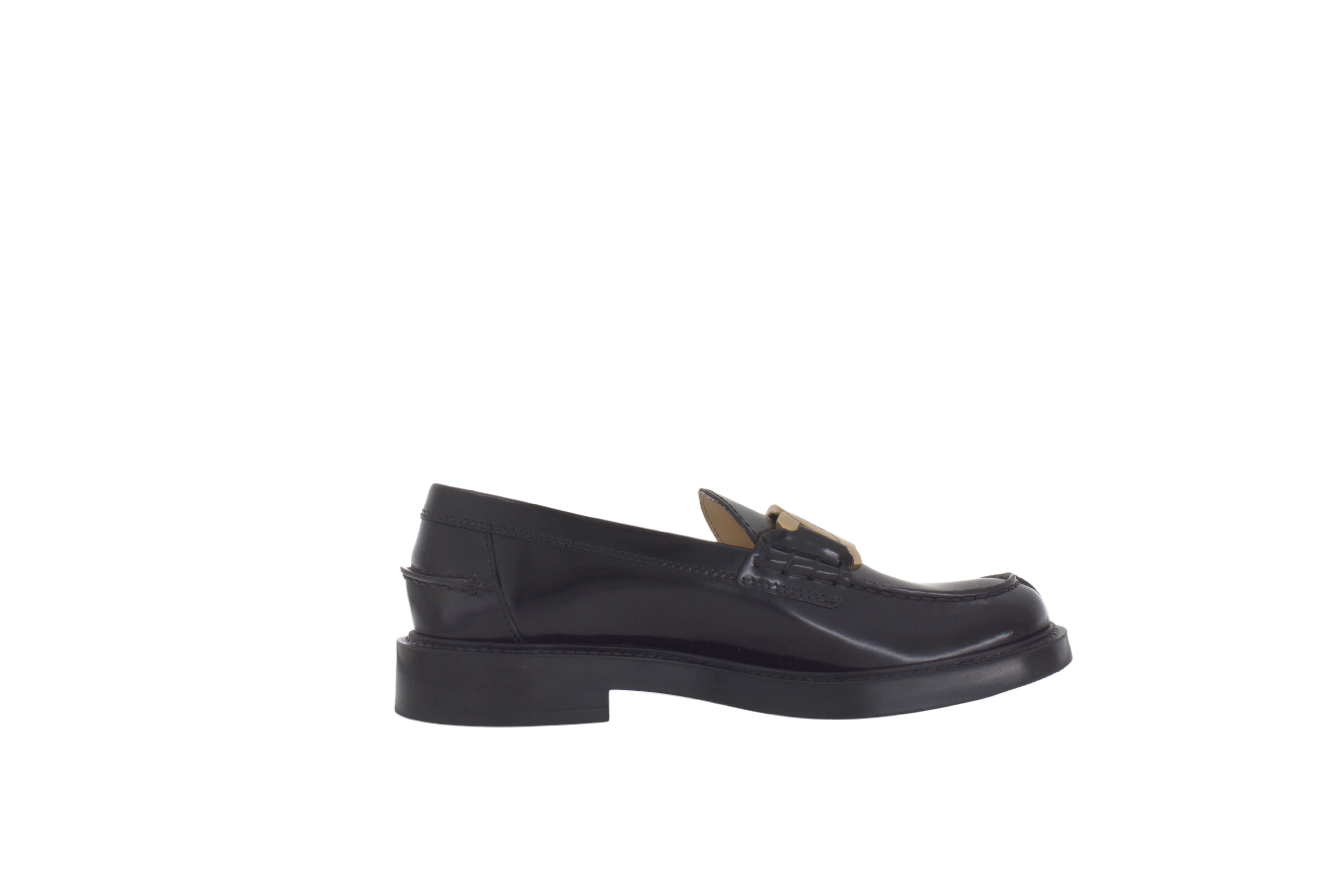 TOD'S Kate Leather Vintage Loafers Women's Black