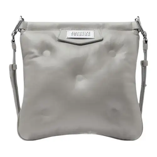 Maison Margiela Leather Shoulder Bag, Crossbody Bag Men's Light Umber